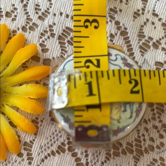 💐Crummles & Co; Vintage, Made in England - Enamel Maypole Kate Greenway Trinket - Picture 8 of 10